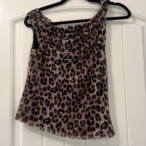 NWT Mango leopard top, size medium
